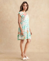 Women's Multicolor Casual Half Sleeves Dress
