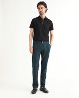 Men's Blue Casual Regular Fit Solid Trouser