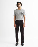 Men's Red Casual Regular Fit Solid Trouser