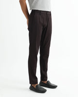 Men's Red Casual Regular Fit Solid Trouser