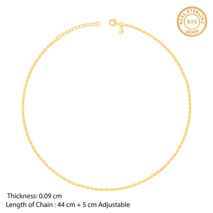 Women's Golden Mystic Moonbeam Link Chain