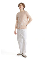 Men's Pink Casual Regular Fit Printed Half Sleeves Tshirt
