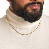 Men's Gold Plated Cuban Chain Waterproof & Anti-Tarnish