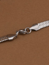 Men's Silver Plated Snake Chain Rhodium Plated Waterproof & Anti-Tarnish