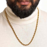 Men's Gold Plated Chain Waterproof & Anti-Tarnish