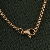 Men's Gold Plated Midnight Prism Necklace Waterproof & Anti-Tarnish