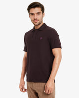 Men's Purple Casual Regular Fit Solid Half Sleeves Polo Tshirt