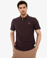 Men's Purple Casual Regular Fit Solid Half Sleeves Polo Tshirt