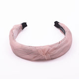 Women's Pink Check Design Casual Plastic Hair Band