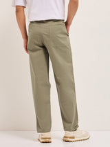 Men's Casual Regular Fit Solid Trouser
