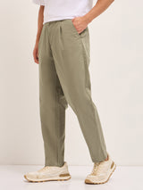 Men's Casual Regular Fit Solid Trouser