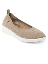 Women's Textured Knit Comfort Ballet Flats