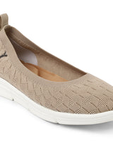 Women's Textured Knit Comfort Ballet Flats