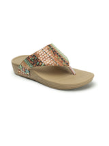 Women's Printed Thong Comfort Sandals