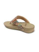 Women's Printed Thong Comfort Sandals