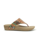Women's Printed Thong Comfort Sandals