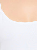 Women's White Basic Cotton Camisole