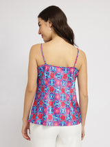 Women's Pink Casual Regular Fit Sleeveless Camisole