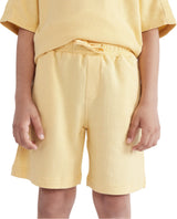 Boys Yellow Casual Regular Fit Solid Shorts