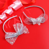 Girls Multicolor Casual Plastic Elegant Bow & Butterfly Shape Hair Band - 2 Pcs