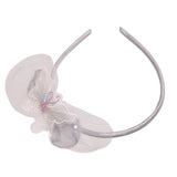 Girls Multicolor Casual Plastic Elegant Bow & Butterfly Shape Hair Band - 2 Pcs