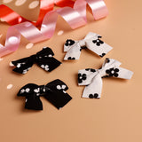 Kids Multicolor Casual Metal Classic Bow Shape Alligator Hair Clips - 4 Pcs