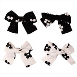 Kids Multicolor Casual Metal Classic Bow Shape Alligator Hair Clips - 4 Pcs