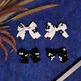 Kids Multicolor Casual Metal Classic Bow Shape Alligator Hair Clips - 4 Pcs