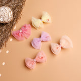 Girls Multicolor Casual Metal Bow Shape Alligator Hair Clips - 5 Pcs
