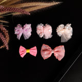 Girls Multicolor Casual Metal Bow Shape Alligator Hair Clips - 5 Pcs