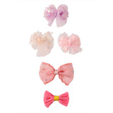Girls Multicolor Casual Metal Bow Shape Alligator Hair Clips - 5 Pcs
