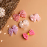 Girls Multicolor Casual Metal Bow Shape Alligator Hair Clips - 5 Pcs