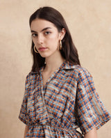 Women's Multicolor Casual Half Sleeves Top