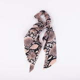 Women's Multicolor Casual Elastic Silk Satin Scarf Rubber Band