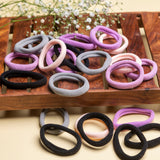 Women's Multicolor Fashionable Casual Elastic Rubber Band - 19 Pcs