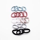 Women's Multicolor Casual Elastic Long Durable Rubber Band - 18 Pcs