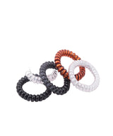 Women's Multicolor Casual Elastic Spiral Hair Ties Rubber Band - 5 Pcs