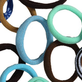 Women's Multicolor Casual Elastic Polytail Holder  Rubber Band - 31 Pcs
