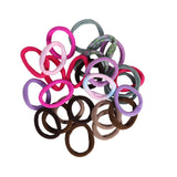 Women's Multicolor Casual Elastic Anti Hair Breakage Rubber Band - 26 Pcs