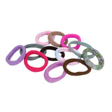 Women's Multicolor Casual Elastic Anti Hair Breakage Rubber Band - 26 Pcs