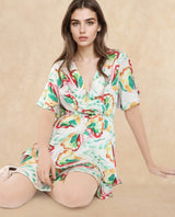 Women's Multicolor Casual Half Sleeves Dress