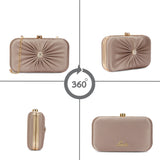 Women's Rose Gold Party Solid Clutch