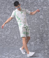 Men's Tie-Dye Print Casual Co-Ord Set