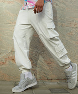 Men's Egg White Cuffed Hem Cargo