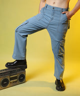 Men's Light Blue Utility Cargo
