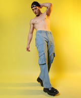 Men's Light Blue Utility Cargo