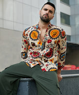 Men's Multicolour Ethnic Florall Shirt