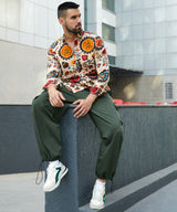 Men's Multicolour Ethnic Florall Shirt
