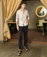 Men's Saltbox Beige Faded Strokes Shirt