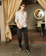 Men's Saltbox Beige Faded Strokes Shirt